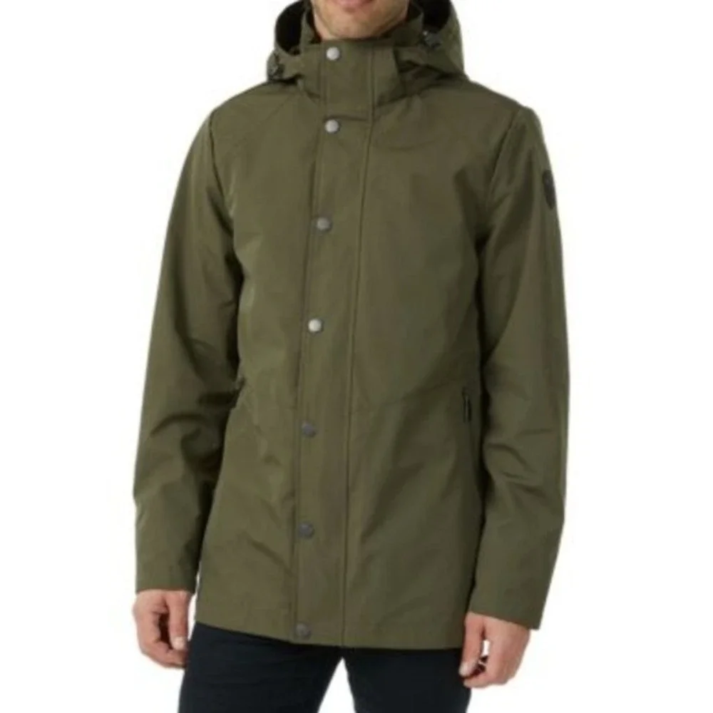 NWT Pajar Ewan Military Green Full Zip Softshell Rain Jacket Mens M Performance